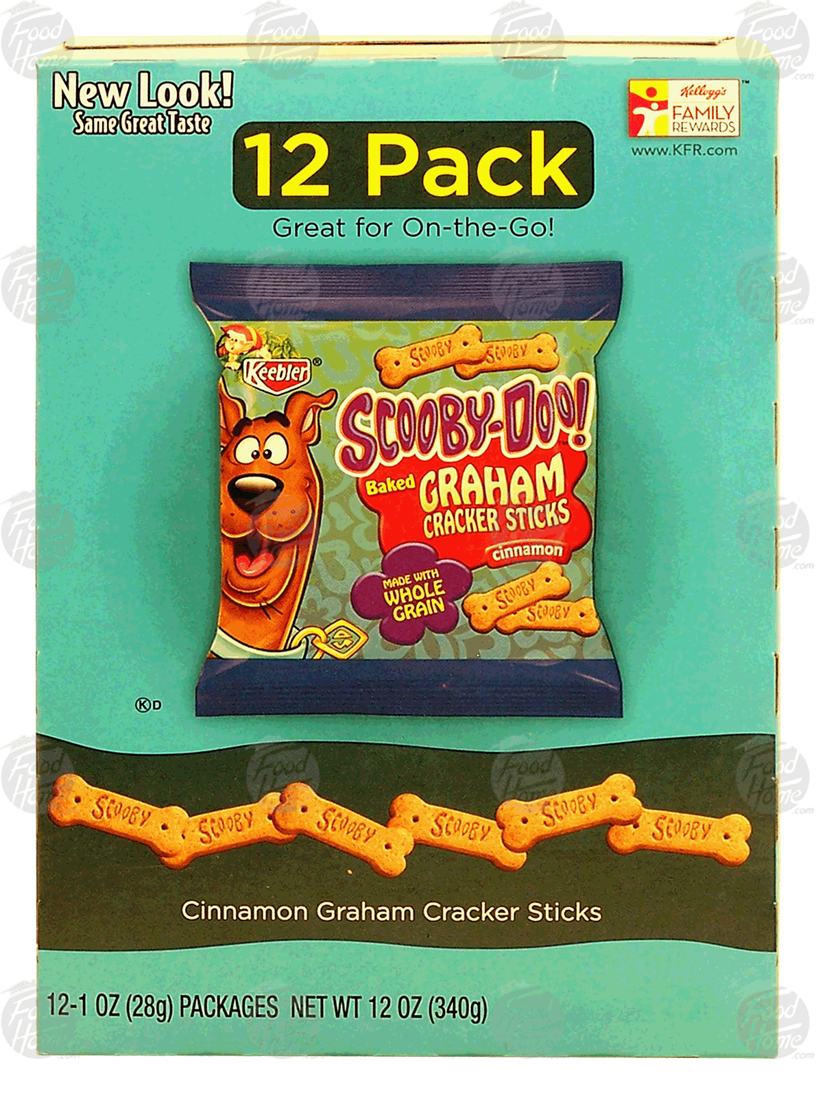 Keebler Scooby-doo! baked graham cracker sticks, cinnamon, 12 1-ounce packets Full-Size Picture